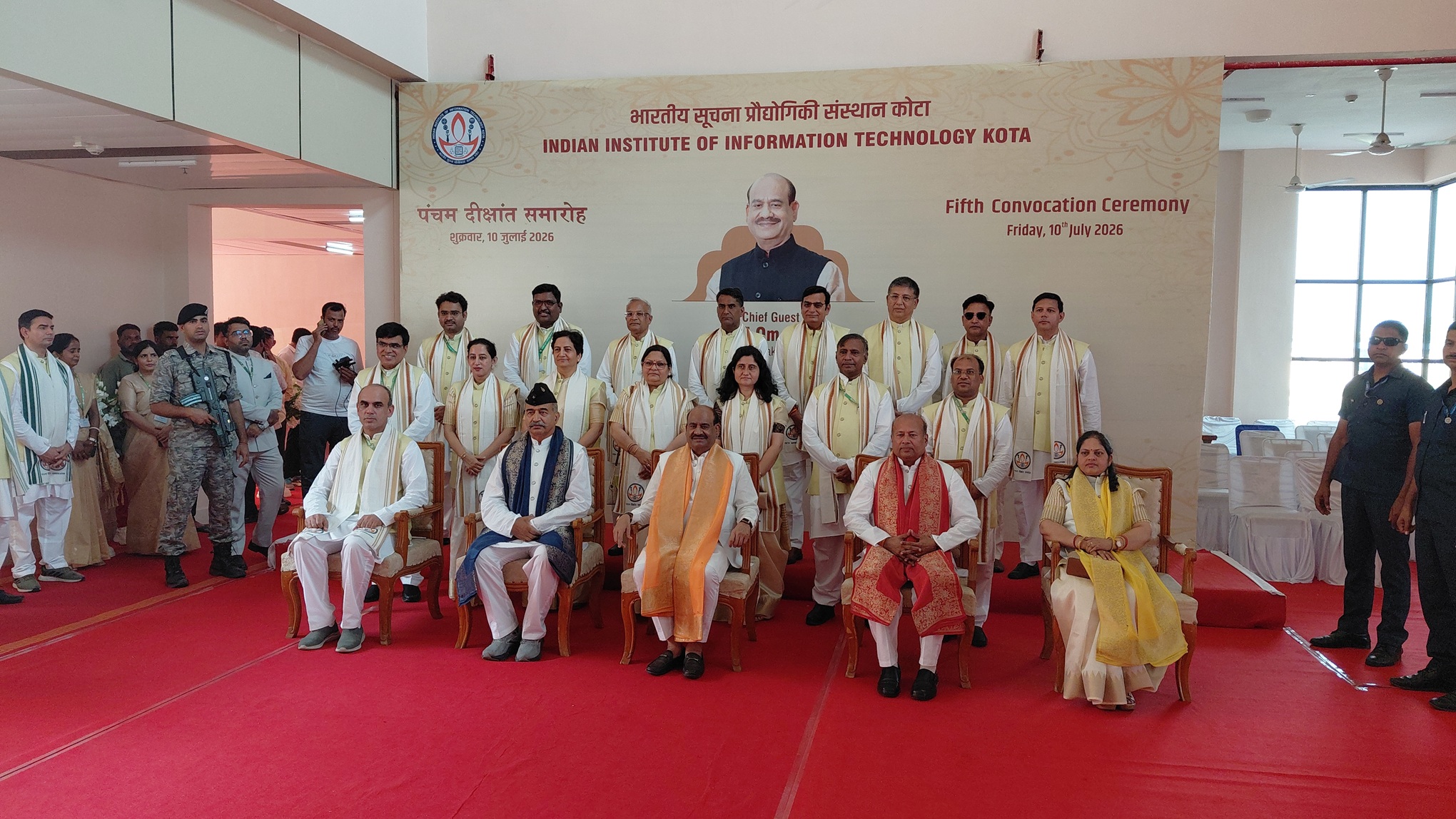 Prof. N. P. Padhy, Director of IIIT Kota, addressing the media ahead of the 5th Convocation Ceremony.